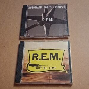 R.E.M. CD Lot - Automatic for the People & Out of Time - Yellow/Black Covers